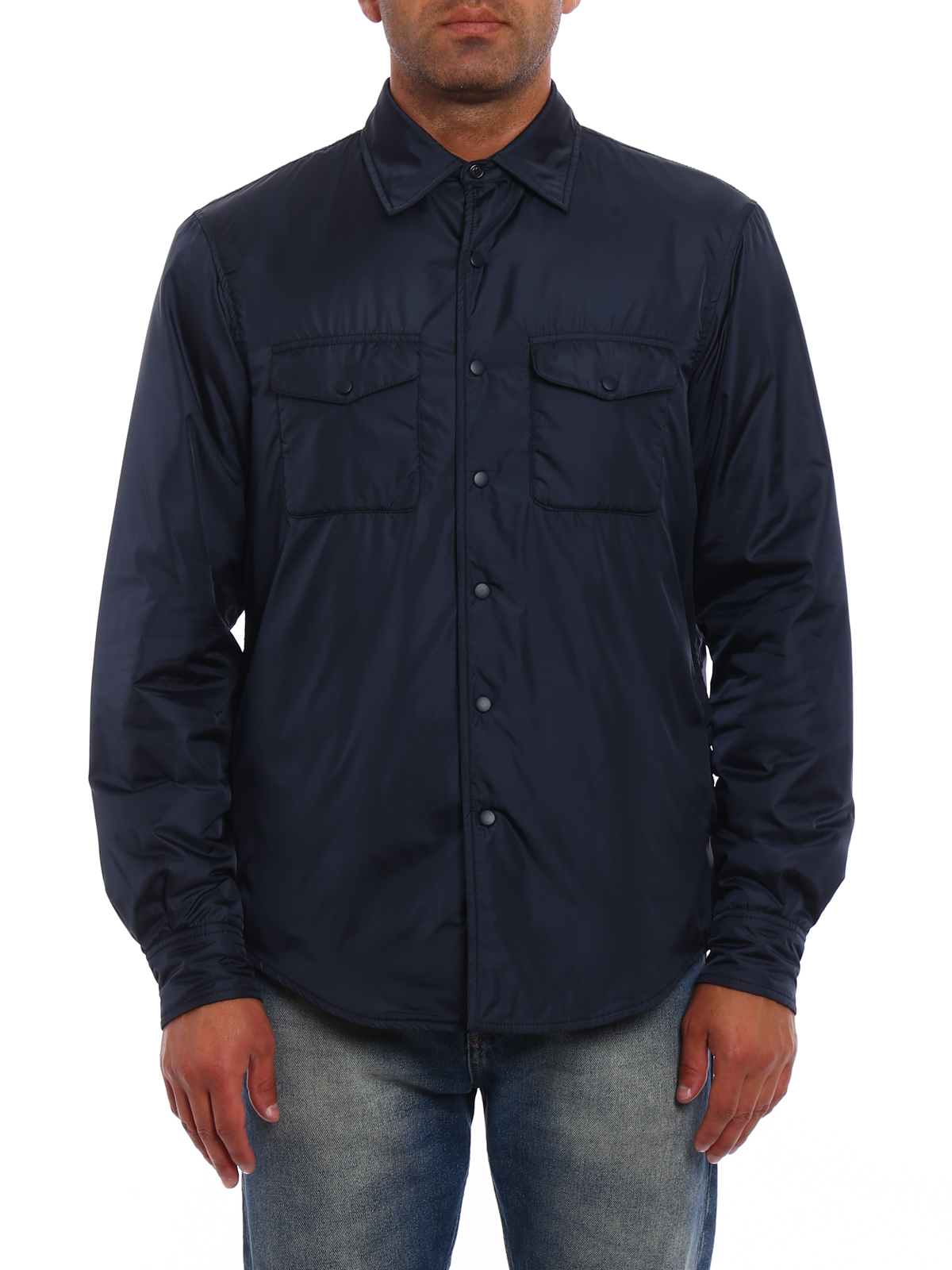 Shirt-inspired nylon jacket I029796196101 (ASPESI / カジュアルジャケット・ベスト ) | ASPESI (アスペジ)(2)