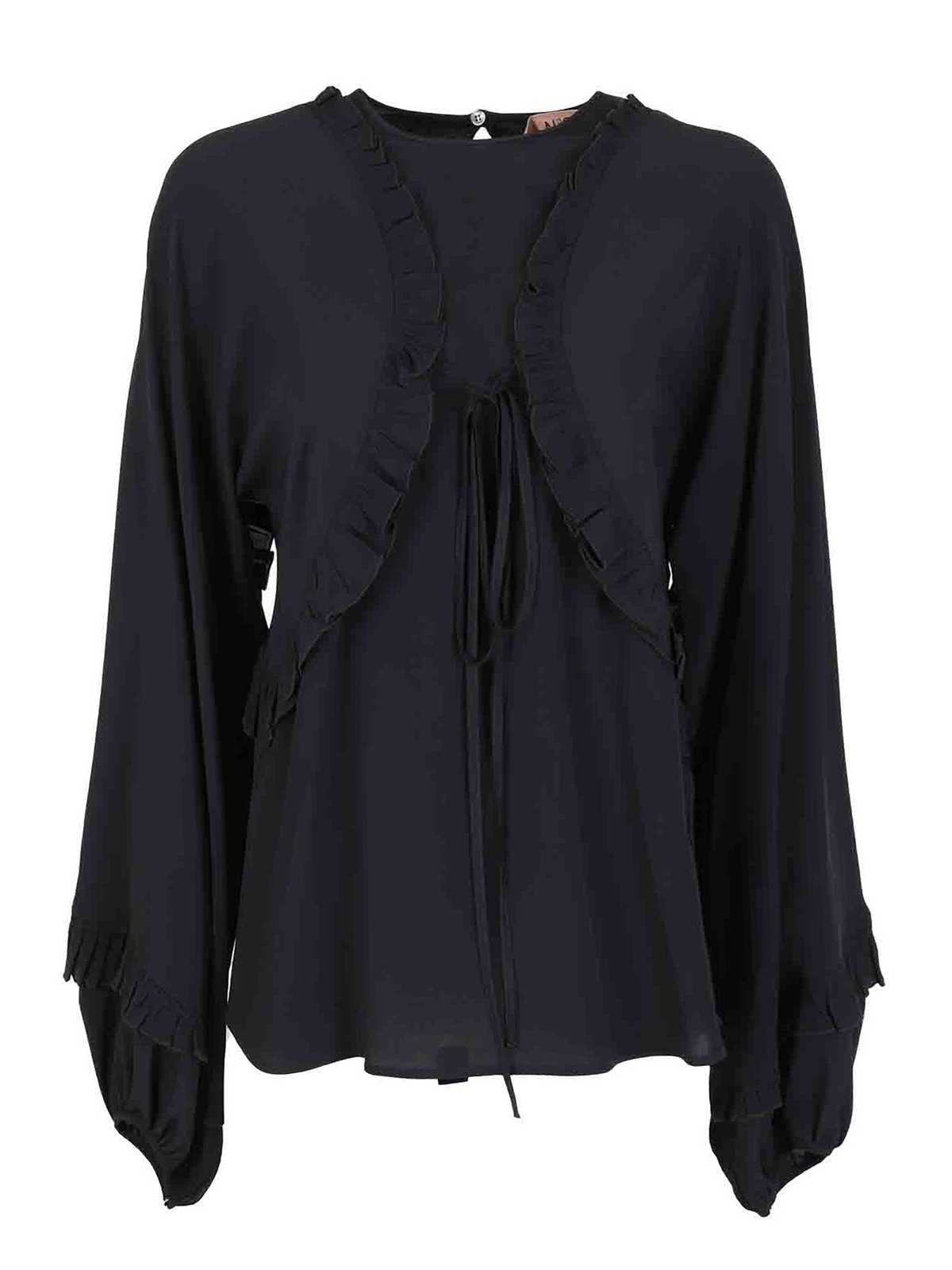 Crêpe de Chine blouse G12151119000 (N°21 / シャツ・ブラウス ) | N°21 (ヌメロ ヴェントゥーノ)