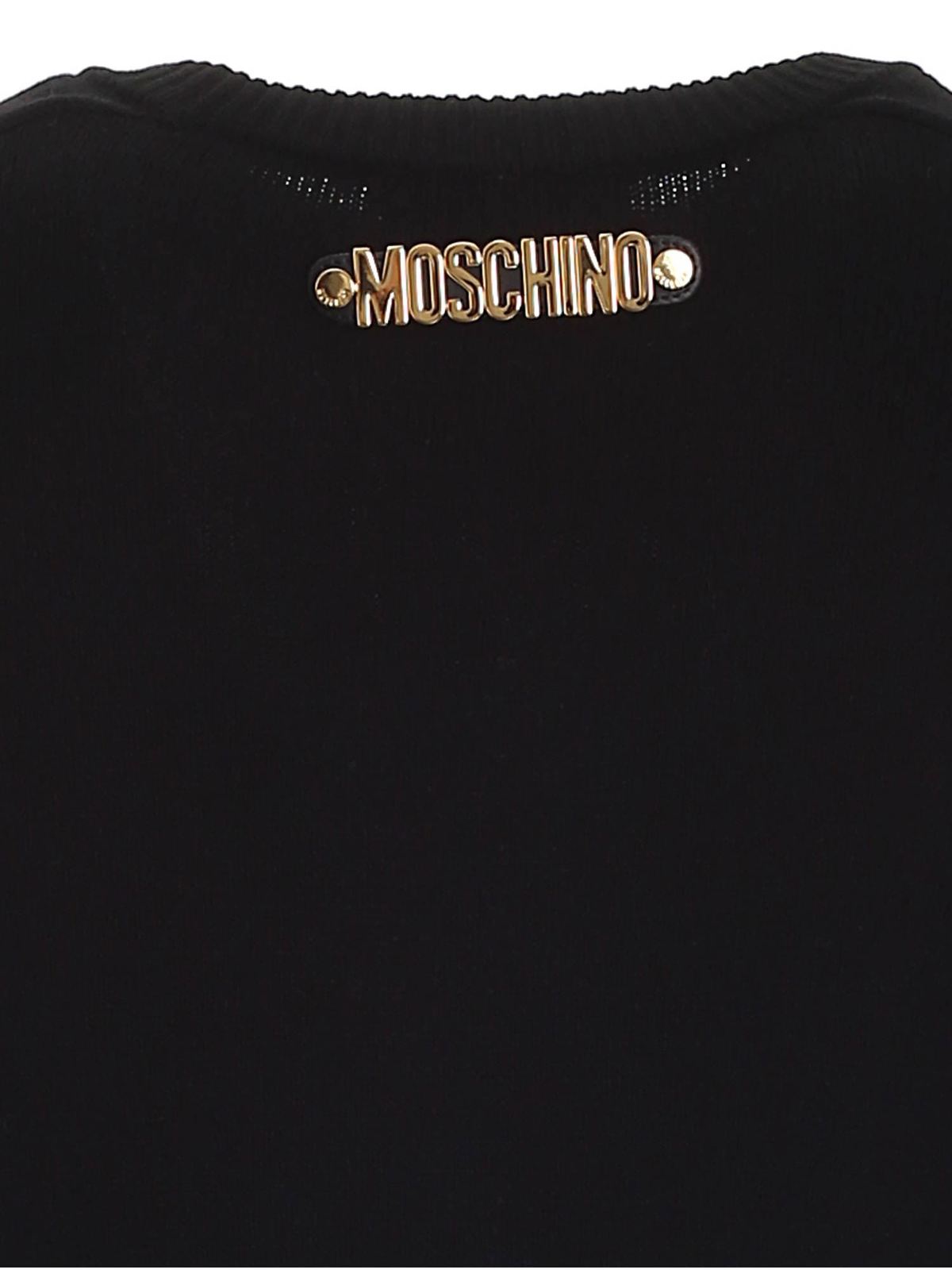 Lightweight sweater in black 093152040555 (MOSCHINO / ニット・セーター・カーディガン ) | MOSCHINO (モスキーノ)(2)