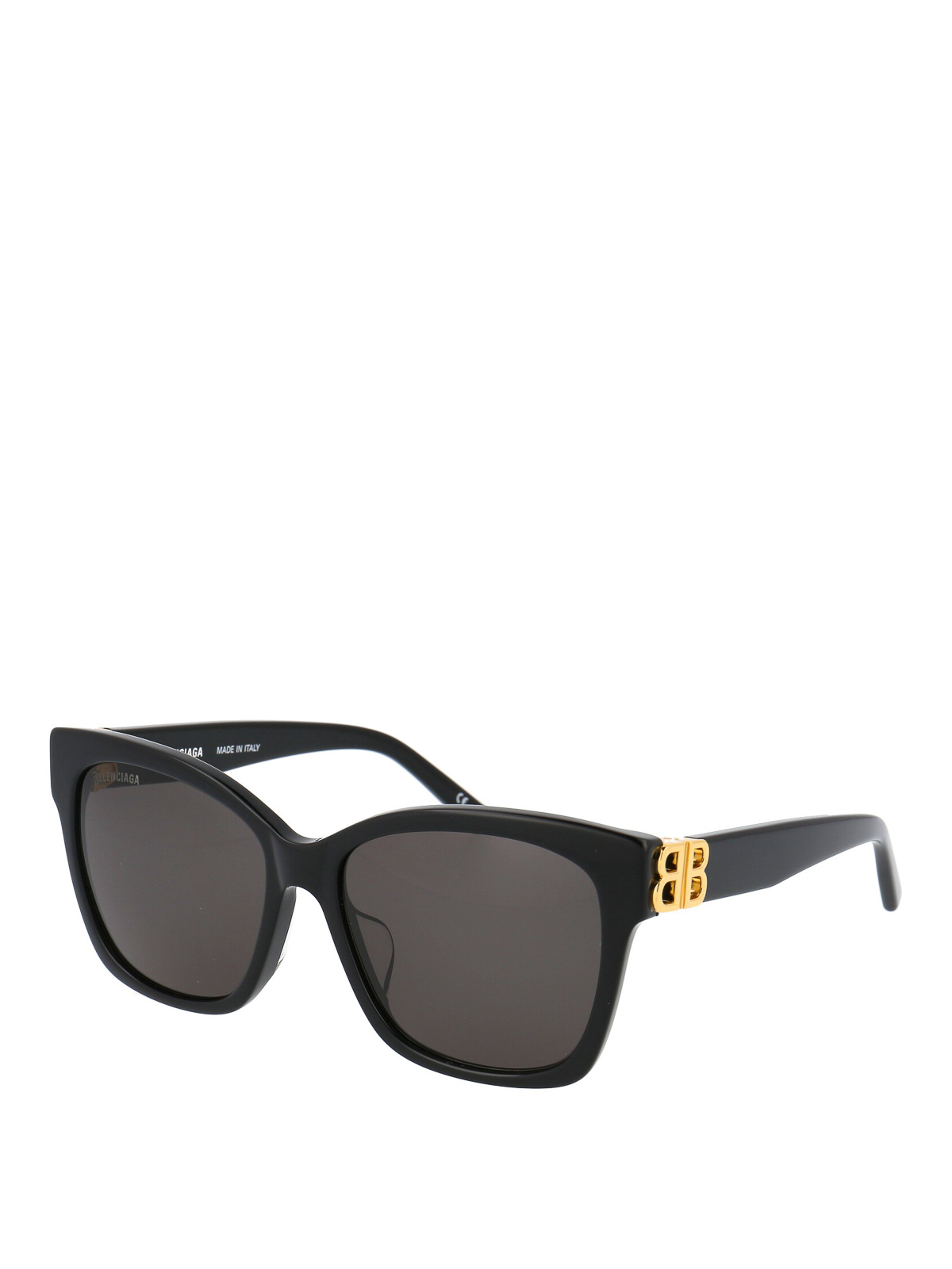 Acetate sunglasses with golden monogram BB0102SA001 (Balenciaga / サングラス・アイウェア ) | Balenciaga (バレンシアガ)