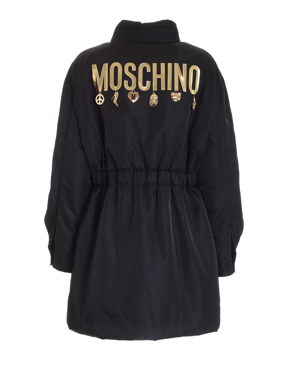 Charms parka in black 061554151555 (MOSCHINO / コート・ダウン ) | MOSCHINO (モスキーノ)(1)
