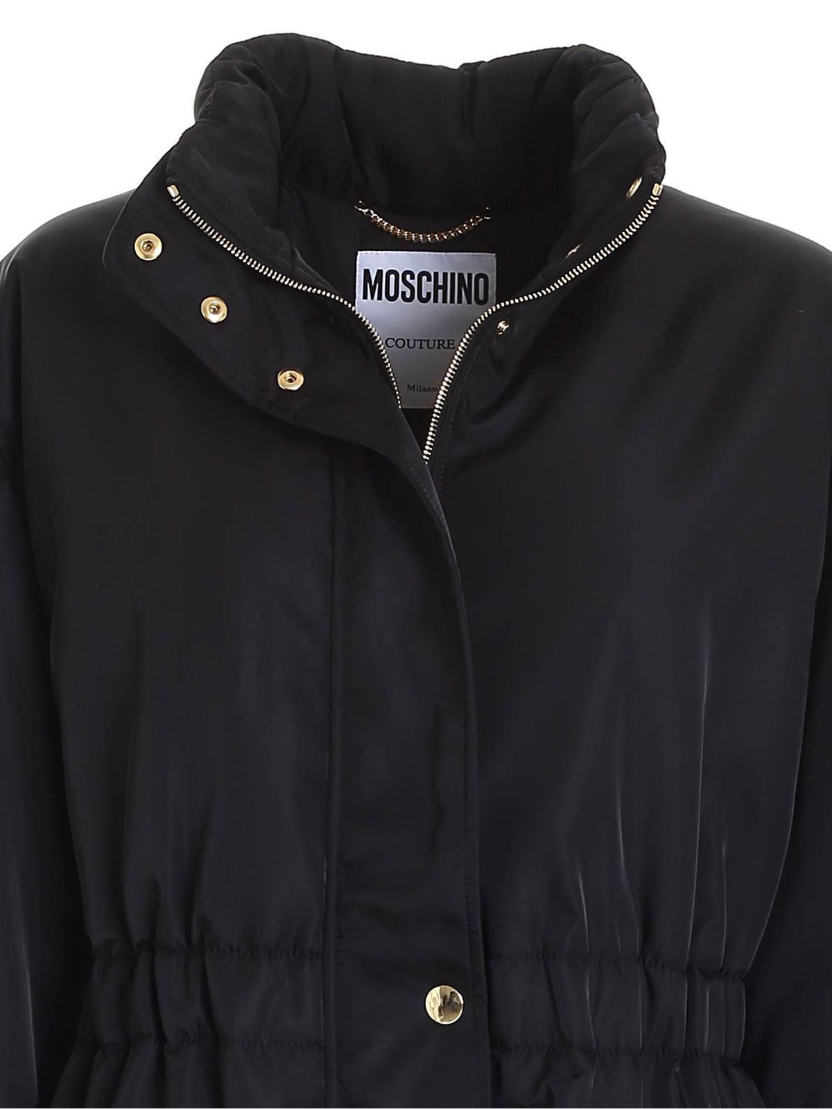Charms parka in black 061554151555 (MOSCHINO / コート・ダウン ) | MOSCHINO (モスキーノ)(2)