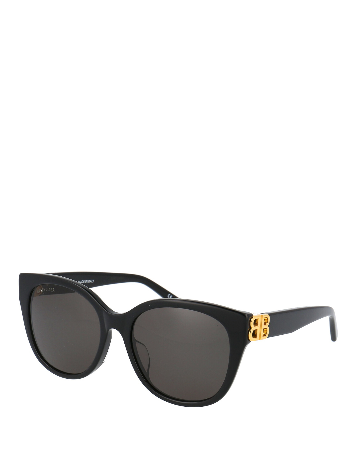 Acetate sunglasses with golden monogram BB0103SA001 (Balenciaga / サングラス・アイウェア ) | Balenciaga (バレンシアガ)