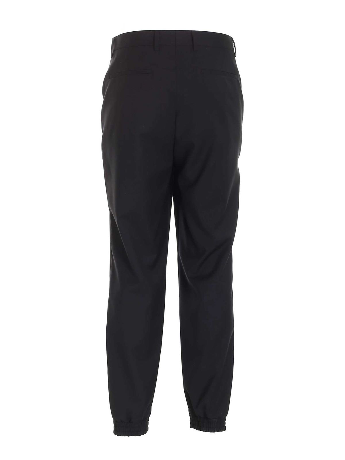 Logo charm pants in black 035170340555 (MOSCHINO / パンツ ) | MOSCHINO (モスキーノ)(1)