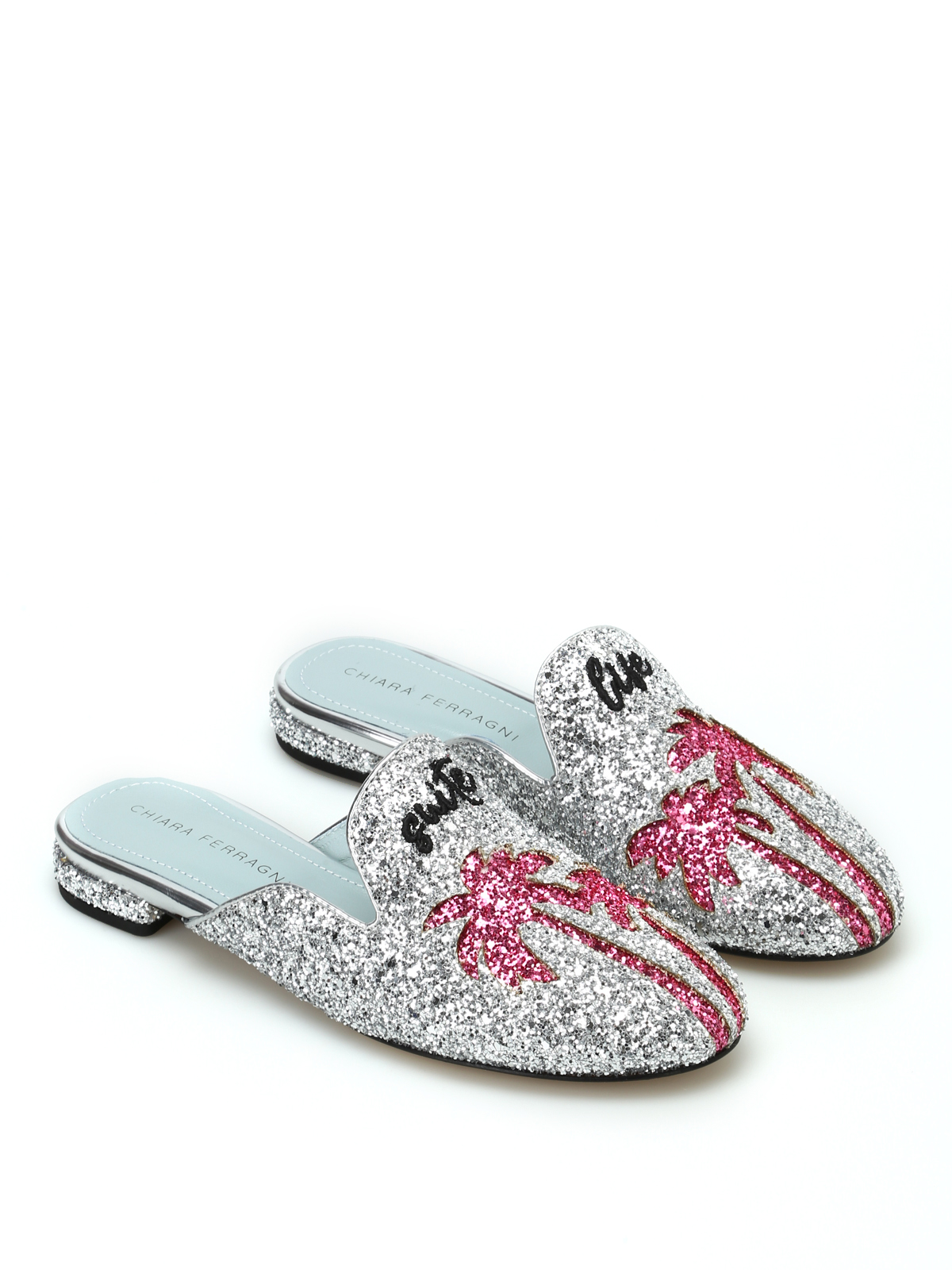 Suite Life silver glitter mules CF1826 (CHIARA FERRAGNI / サンダル ) | CHIARA FERRAGNI (キアラ フェラーニ)(1)