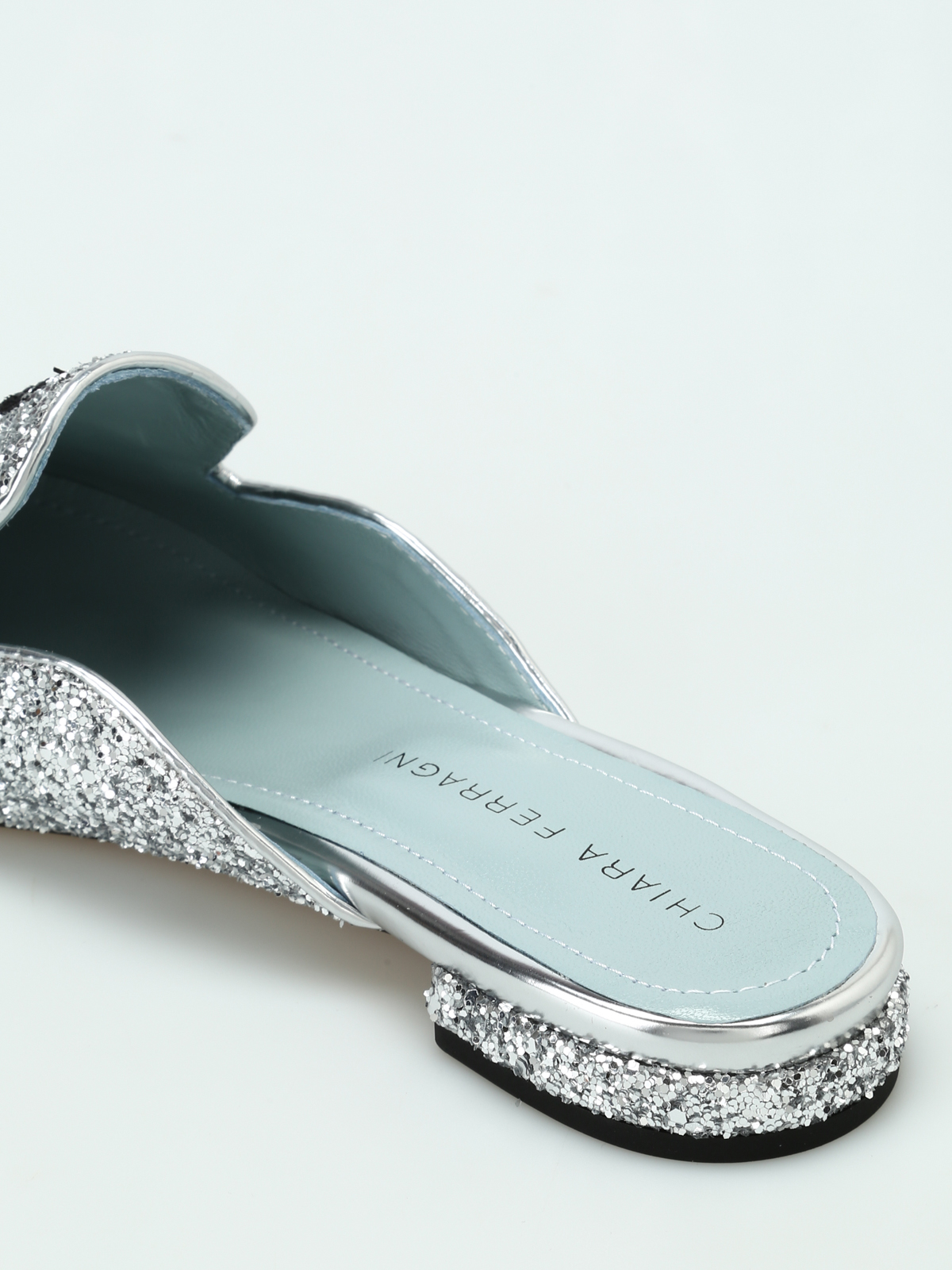 Suite Life silver glitter mules CF1826 (CHIARA FERRAGNI / サンダル ) | CHIARA FERRAGNI (キアラ フェラーニ)(3)