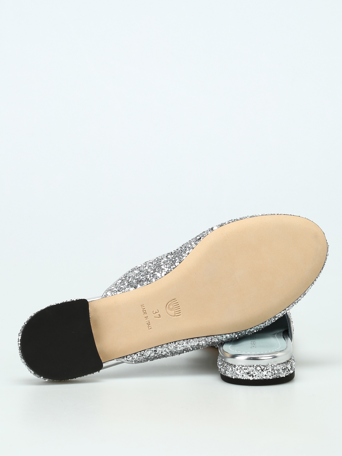 Suite Life silver glitter mules CF1826 (CHIARA FERRAGNI / サンダル ) | CHIARA FERRAGNI (キアラ フェラーニ)(4)