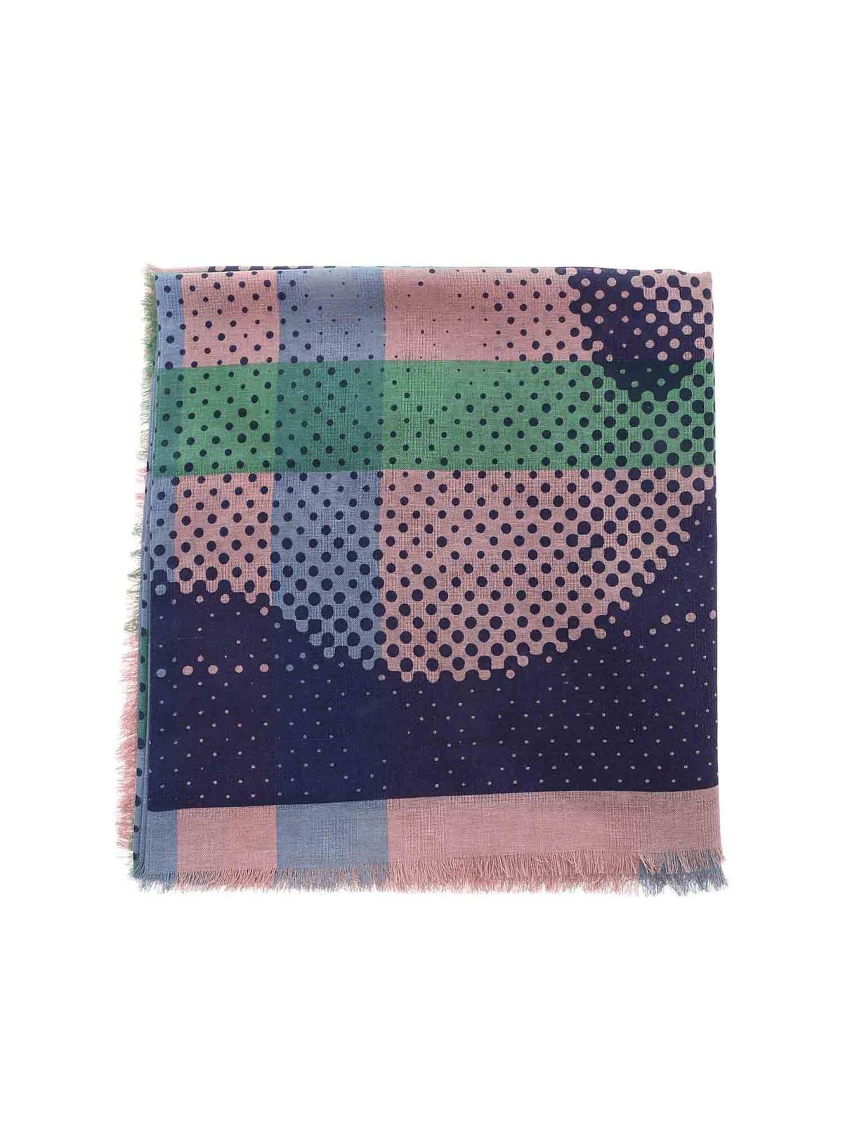 Logo scarf in pink 8103005911636G201 (Vivienne Westwood / スカーフ・マフラー ) | Vivienne Westwood (ヴィヴィアン・ウェストウッド)
