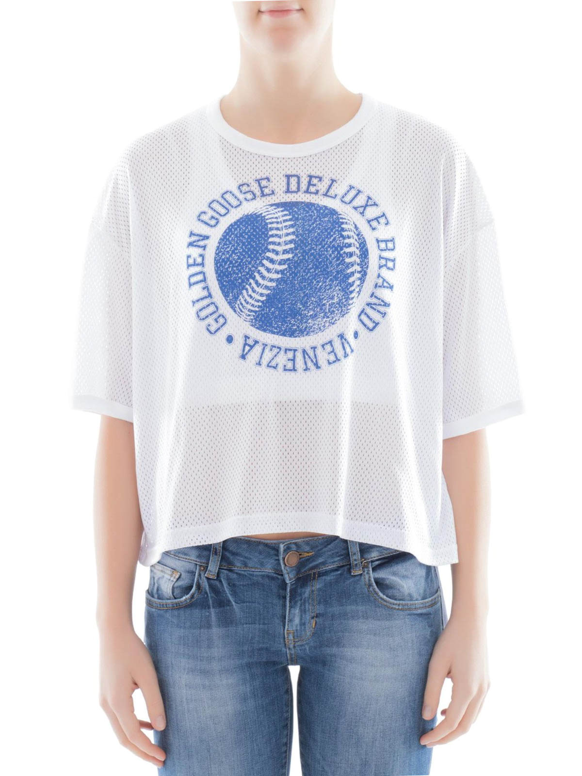 Openwork cotton T-shirt G32WP022A1 (Golden Goose / Tシャツ・カットソー ) | Golden Goose (ゴールデングース)(1)