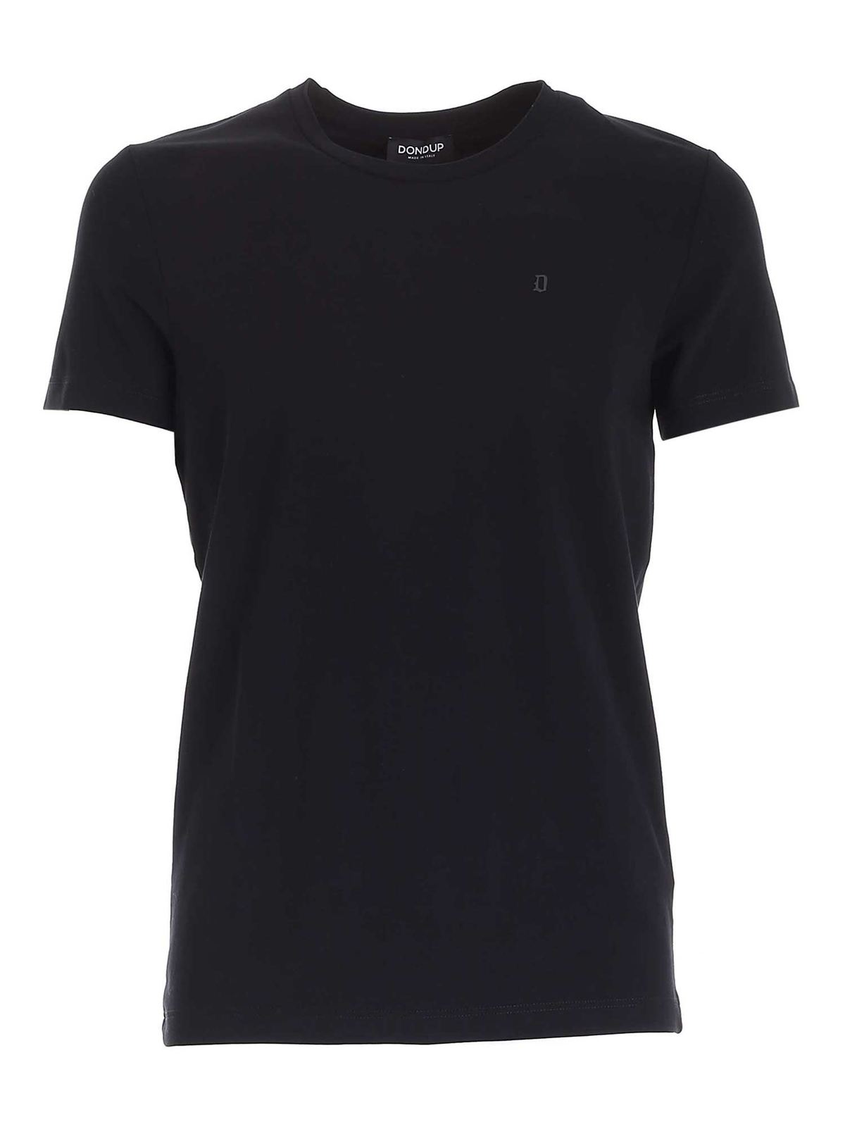 Basic T-shirt in black US221JS0125UZL4999 (DONDUP / Tシャツ・カットソー ) | DONDUP (ドンダップ)