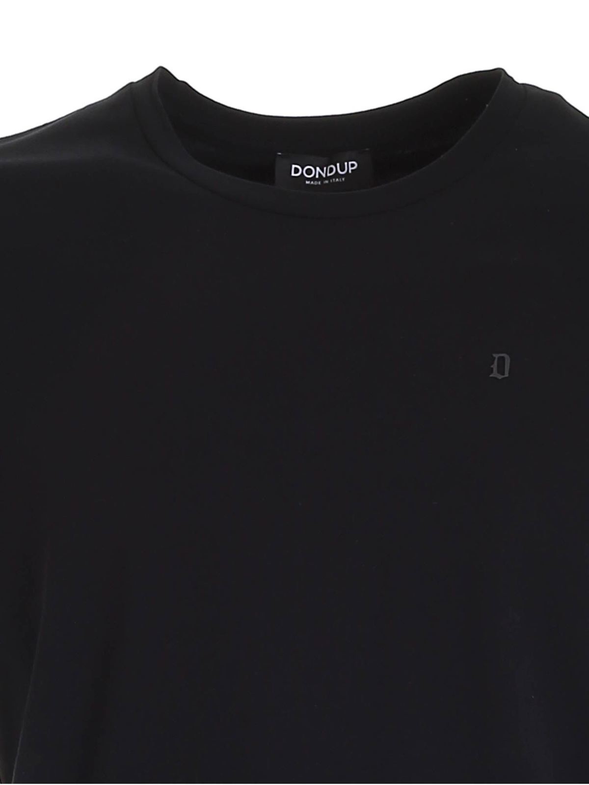 Basic T-shirt in black US221JS0125UZL4999 (DONDUP / Tシャツ・カットソー ) | DONDUP (ドンダップ)(2)