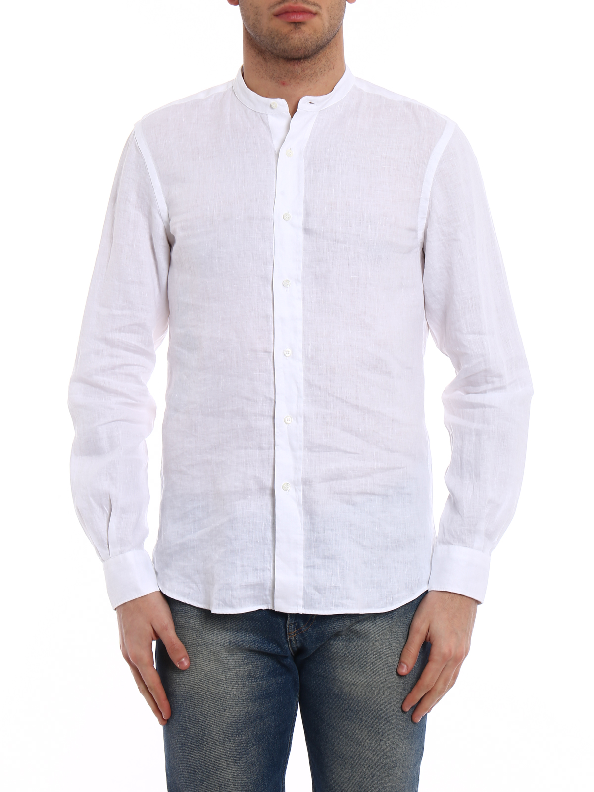 Bruce white summer shirt CE76C19585072 (ASPESI / シャツ・ブラウス ) | ASPESI (アスペジ)(2)