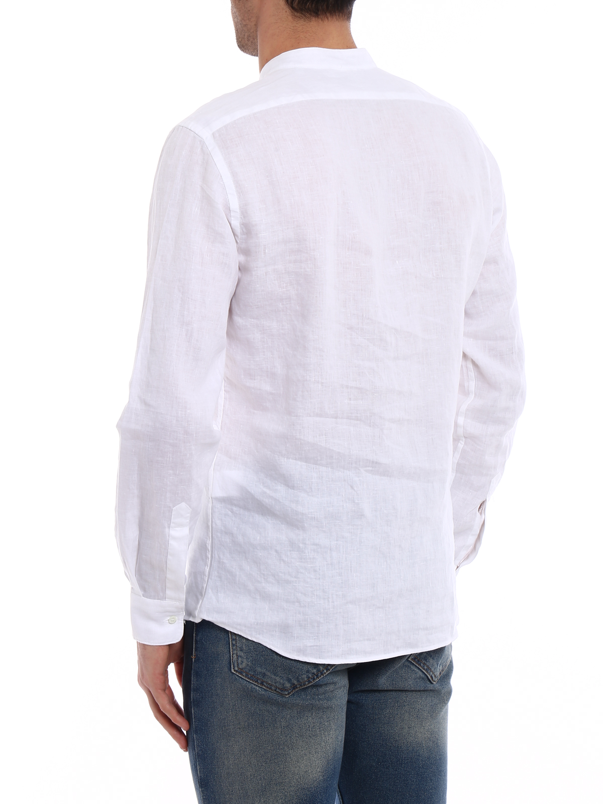 Bruce white summer shirt CE76C19585072 (ASPESI / シャツ・ブラウス ) | ASPESI (アスペジ)(3)