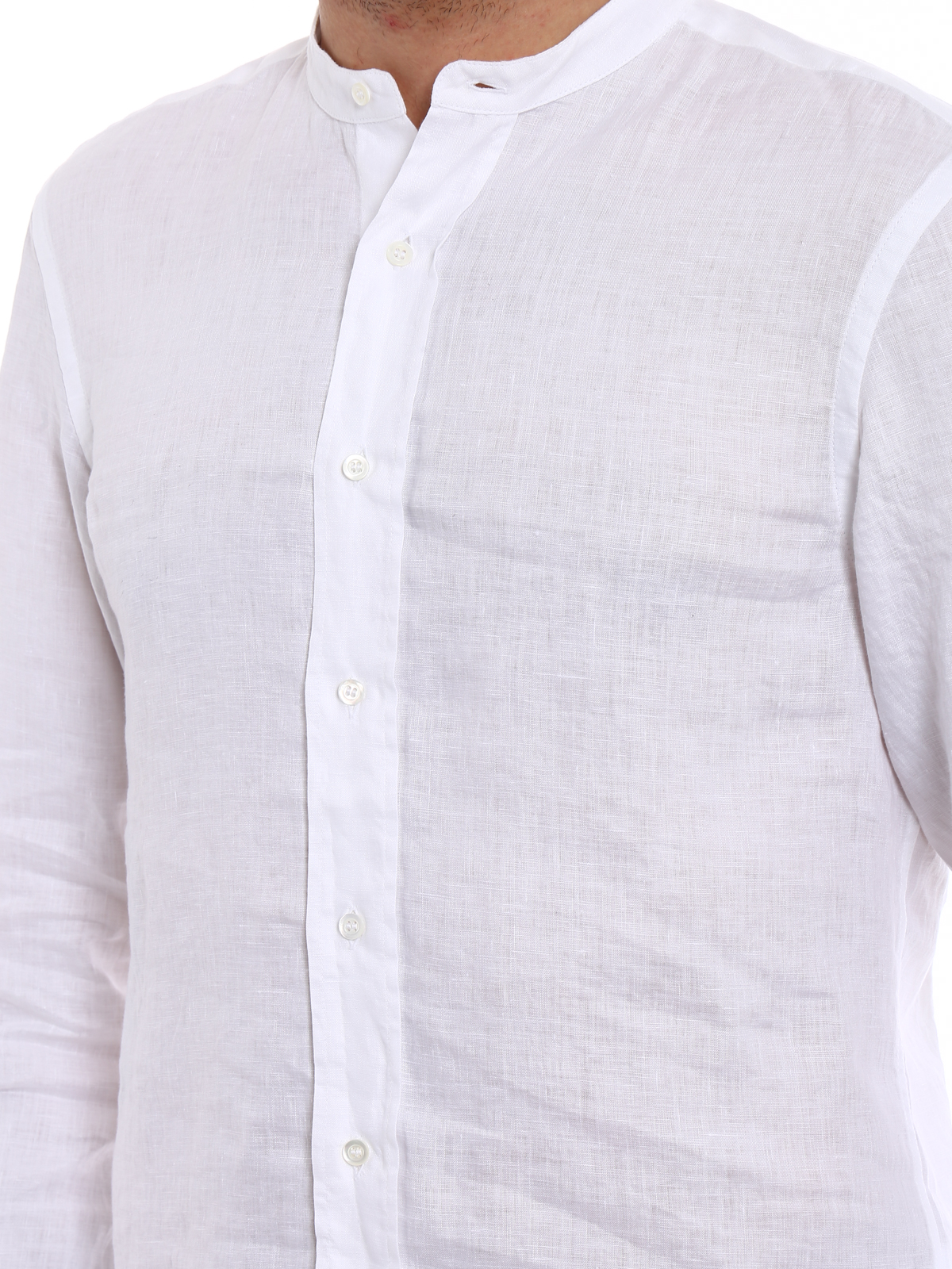Bruce white summer shirt CE76C19585072 (ASPESI / シャツ・ブラウス ) | ASPESI (アスペジ)(4)