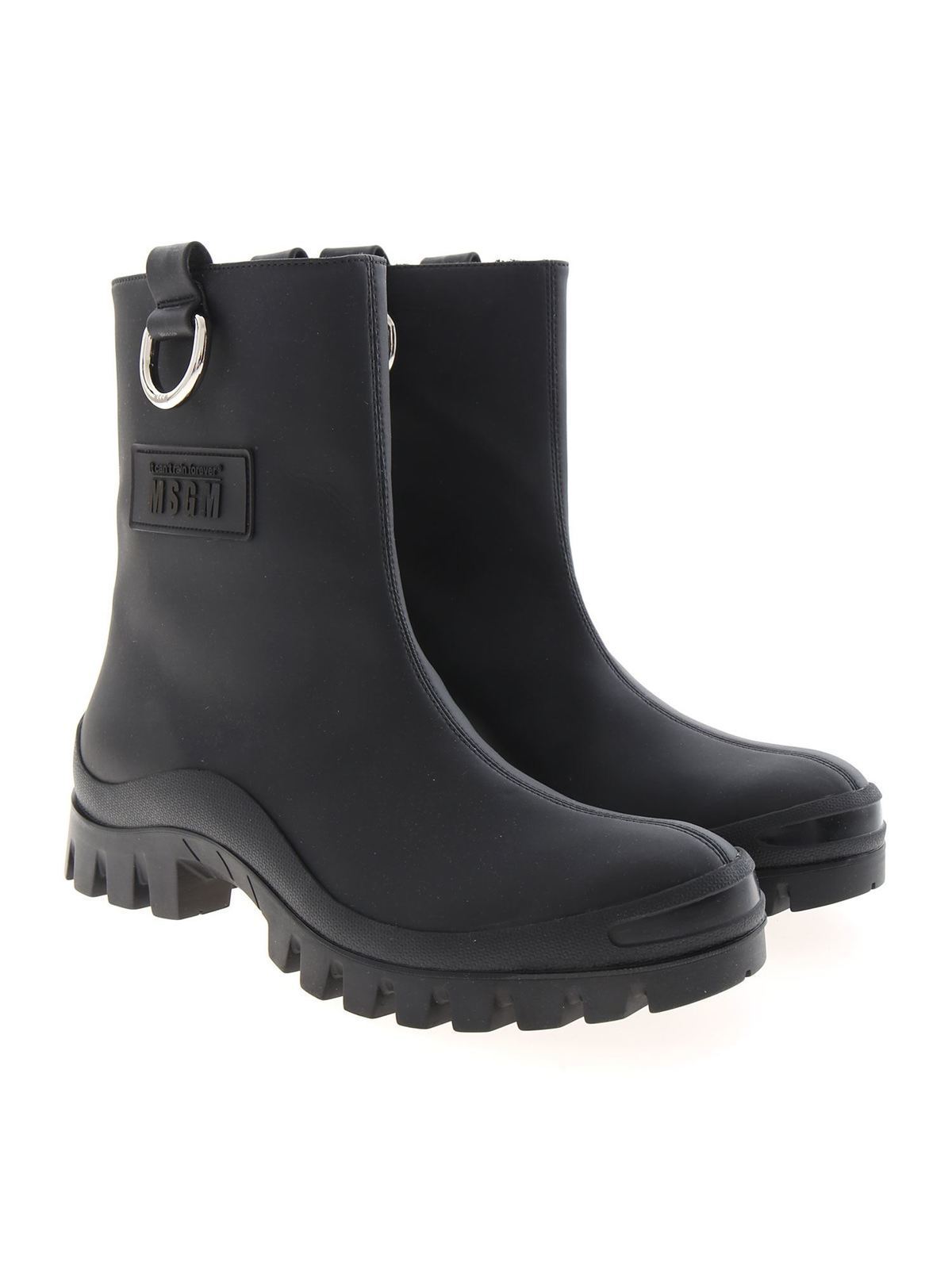 Rubberized ankle boots 3141MDS30135999 (MSGM / ブーツ ) | MSGM (エムエスジーエム)(1)
