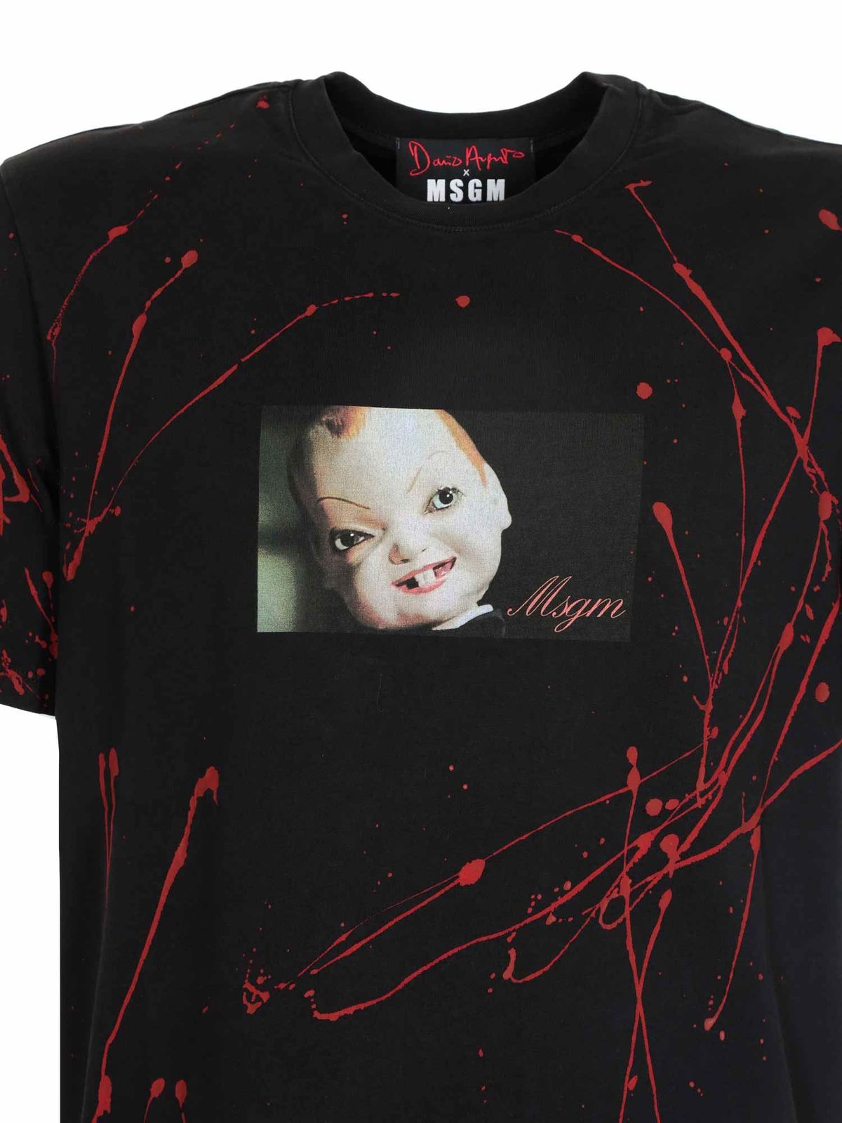 Dario Argento T-shirt in black 2940MM20220759899 (MSGM / Tシャツ・カットソー ) | MSGM (エムエスジーエム)(2)