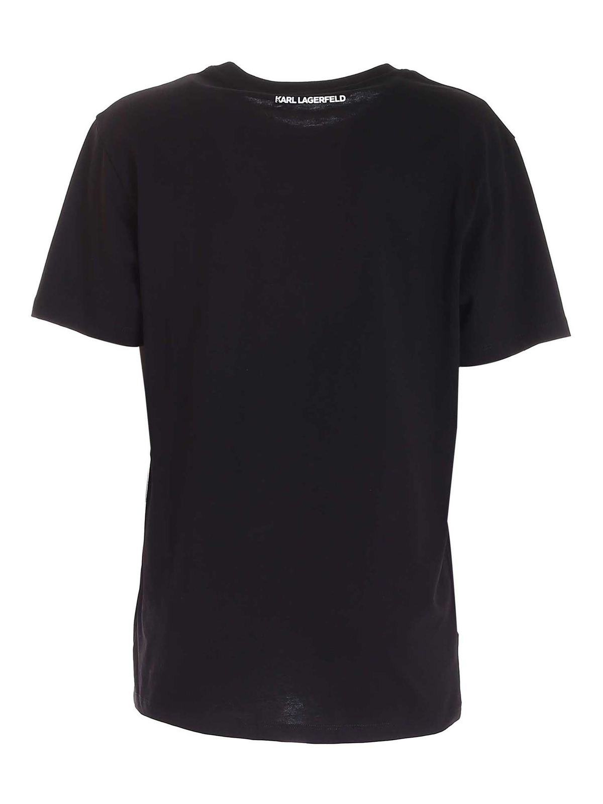 KL Pocket T-shirt in black 216W1786999 (KARL LAGERFELD / Tシャツ・カットソー ) | KARL LAGERFELD (カール・ラガーフェルド)(1)
