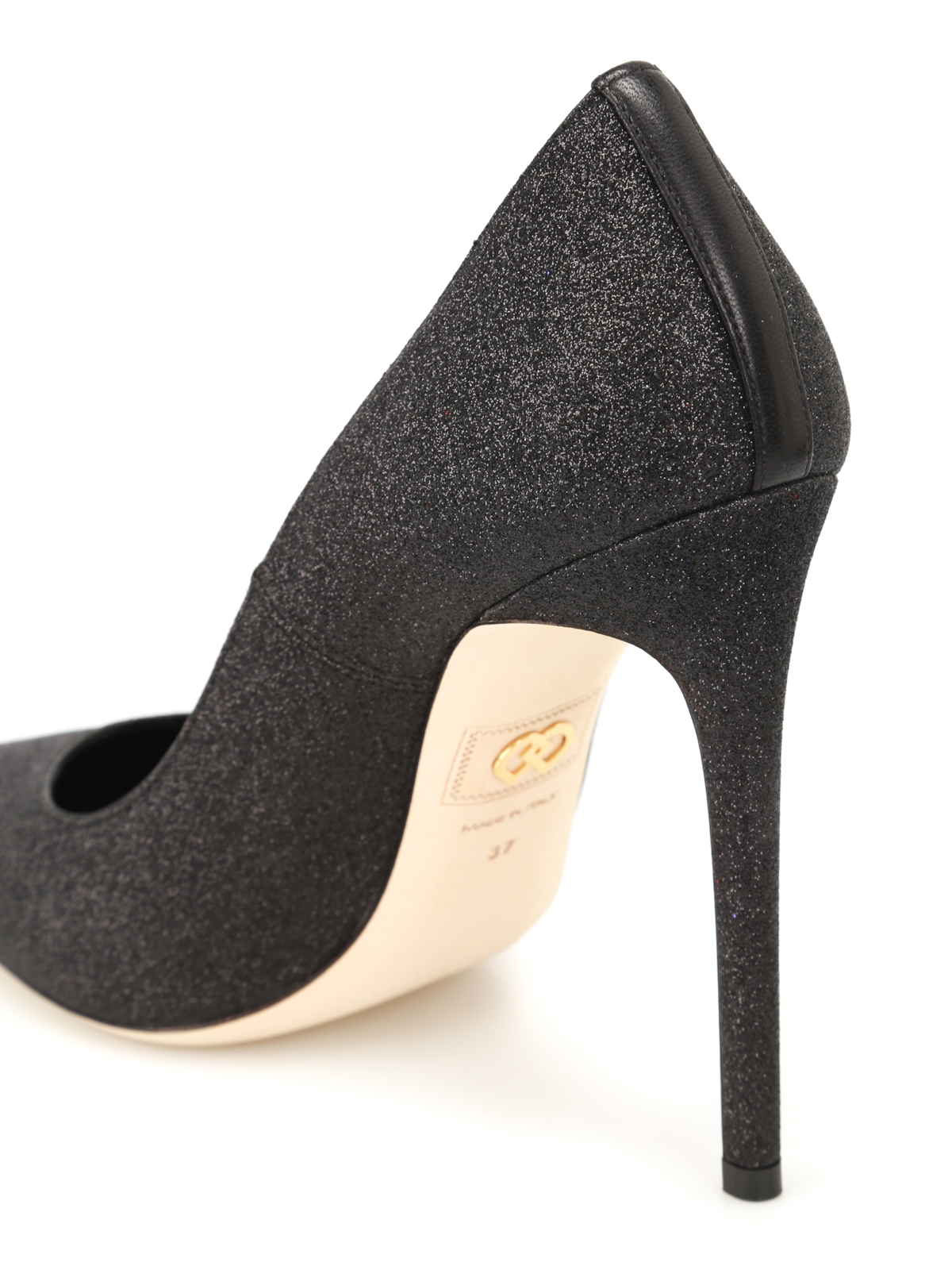 Basic black glitter pumps PPW0002292000012124 (Dsquared2 / パンプス・ハイヒール ) | Dsquared2 (ディースクエアード)(3)