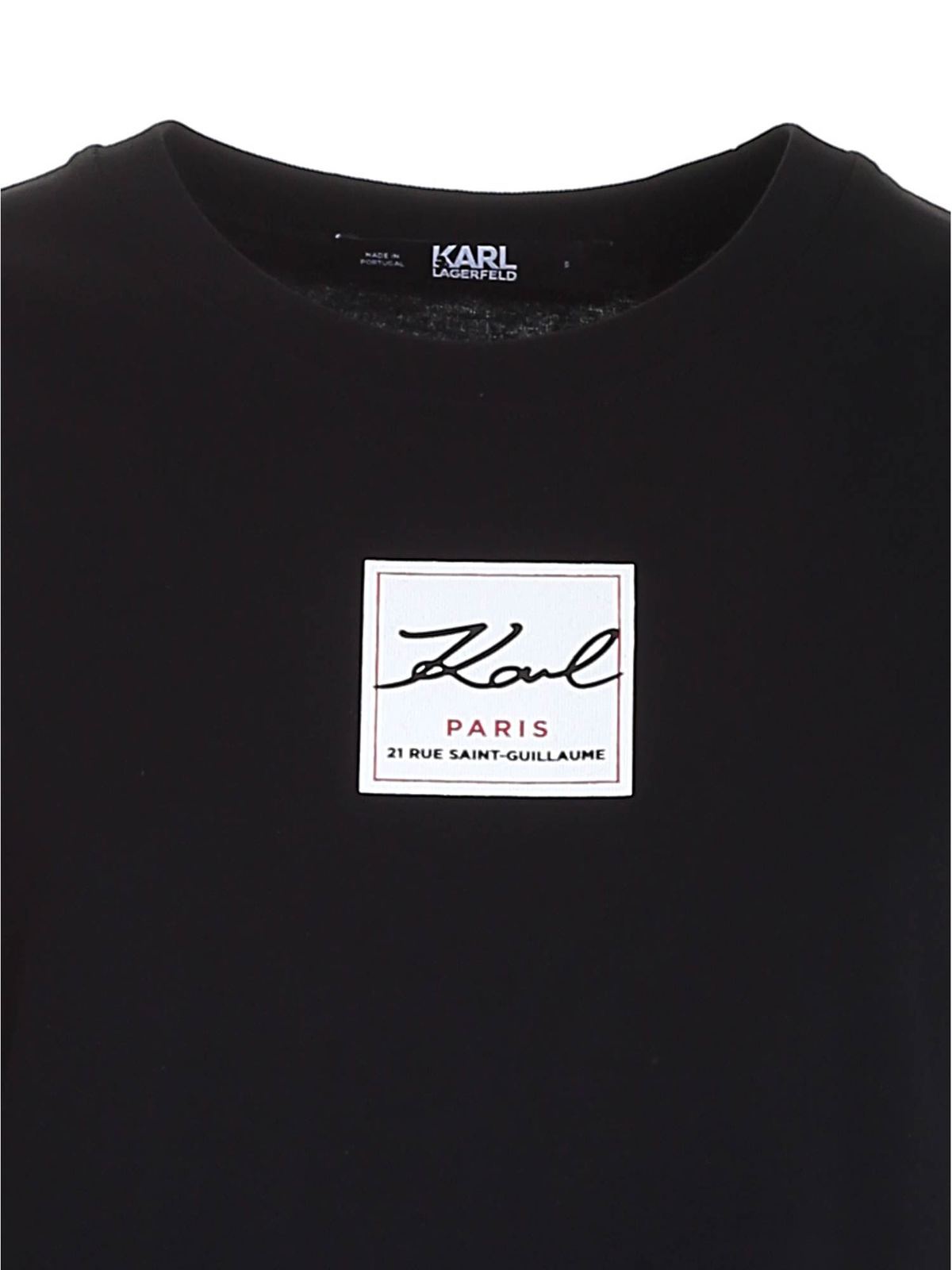 Logo T-shirt in black 216W1790999 (KARL LAGERFELD / Tシャツ・カットソー ) | KARL LAGERFELD (カール・ラガーフェルド)(2)