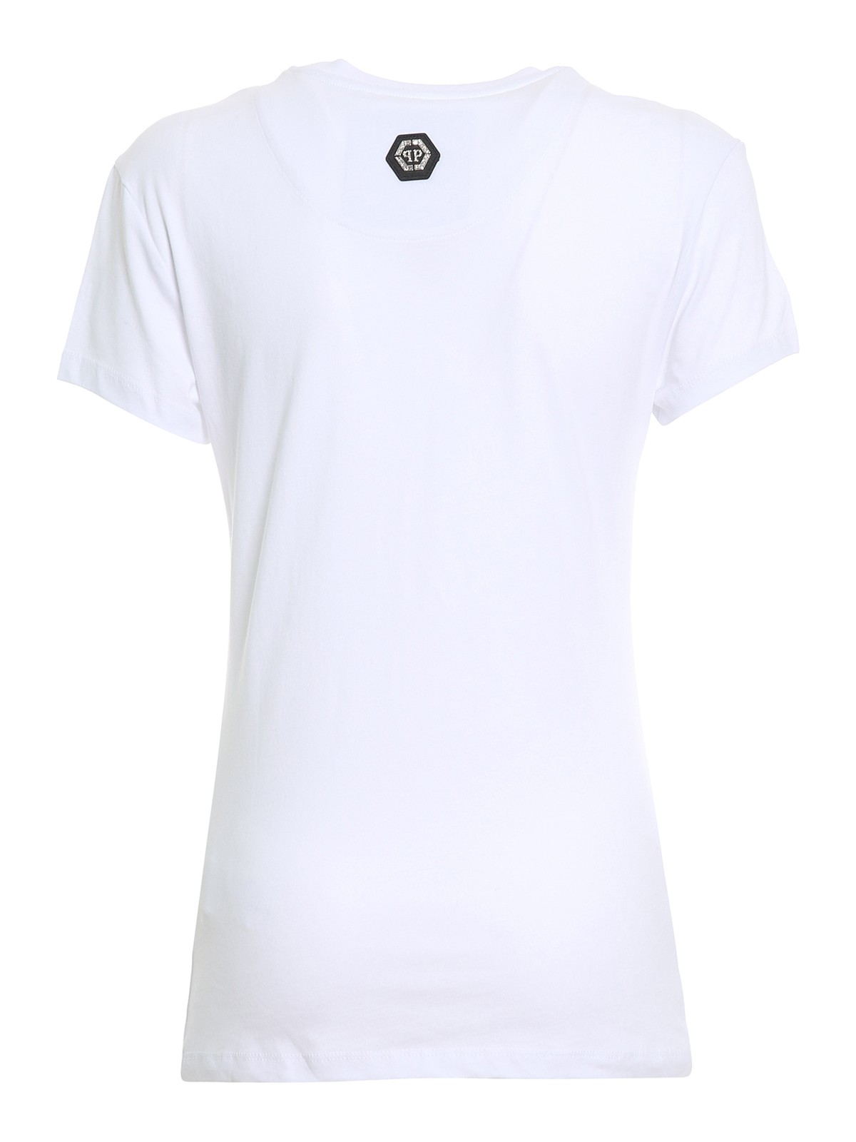 Rhinestone cotton T-shirt A20CWTK2112PJY002N01 (PHILIPP PLEIN / Tシャツ・カットソー ) | PHILIPP PLEIN (フィリップ プレイン)(1)