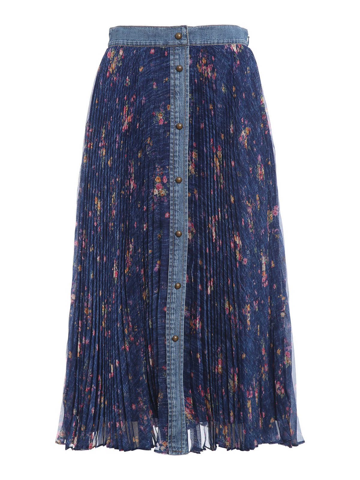Denim trim pleated skirt 011057501300 (PHILOSOPHY / スカート ) | PHILOSOPHY (フィロソフィ)