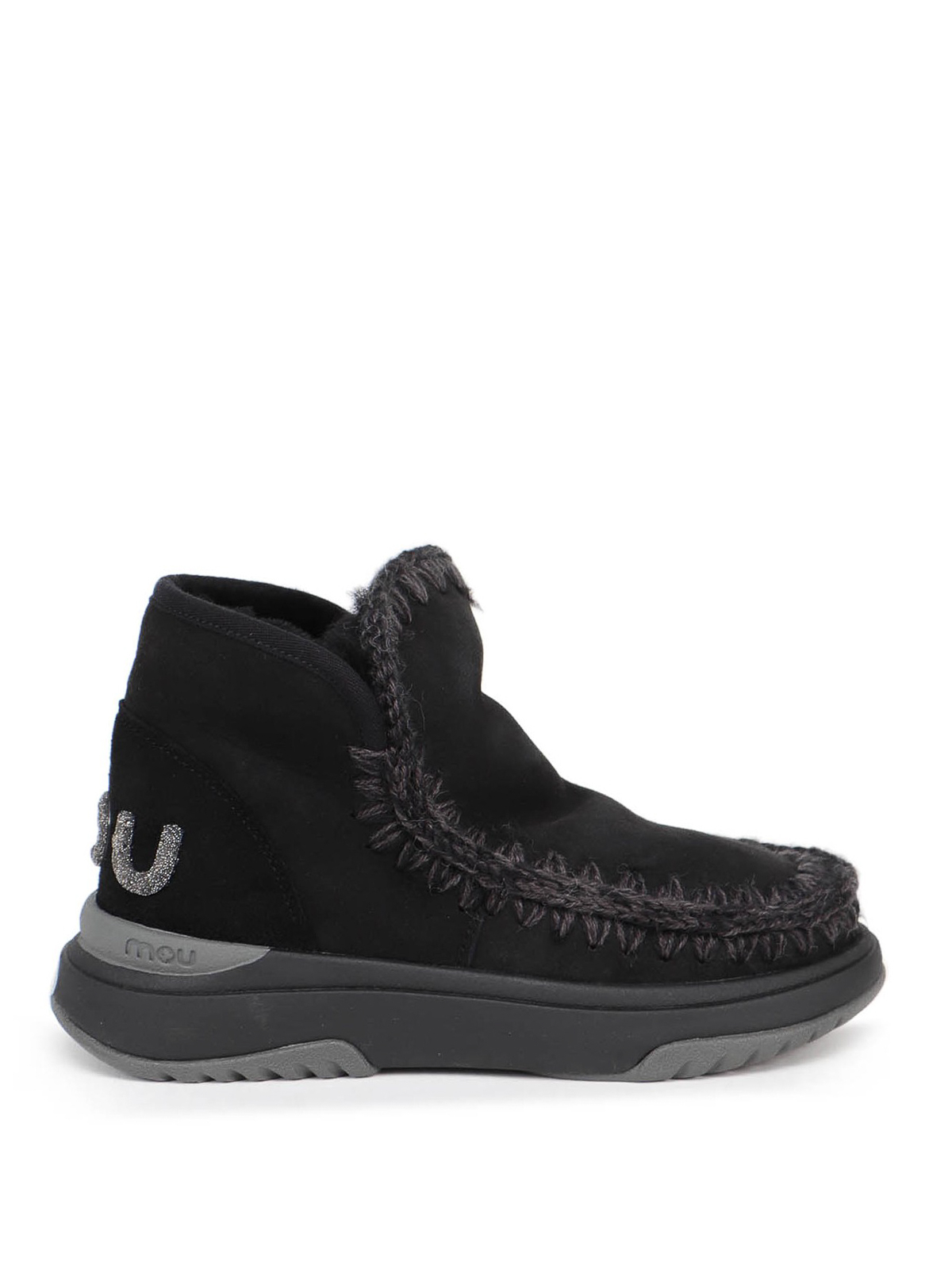 Eskimo Jogger glitter logo sneaker MUFW421001ABKBK (mou / ブーツ ) | mou (ムー)