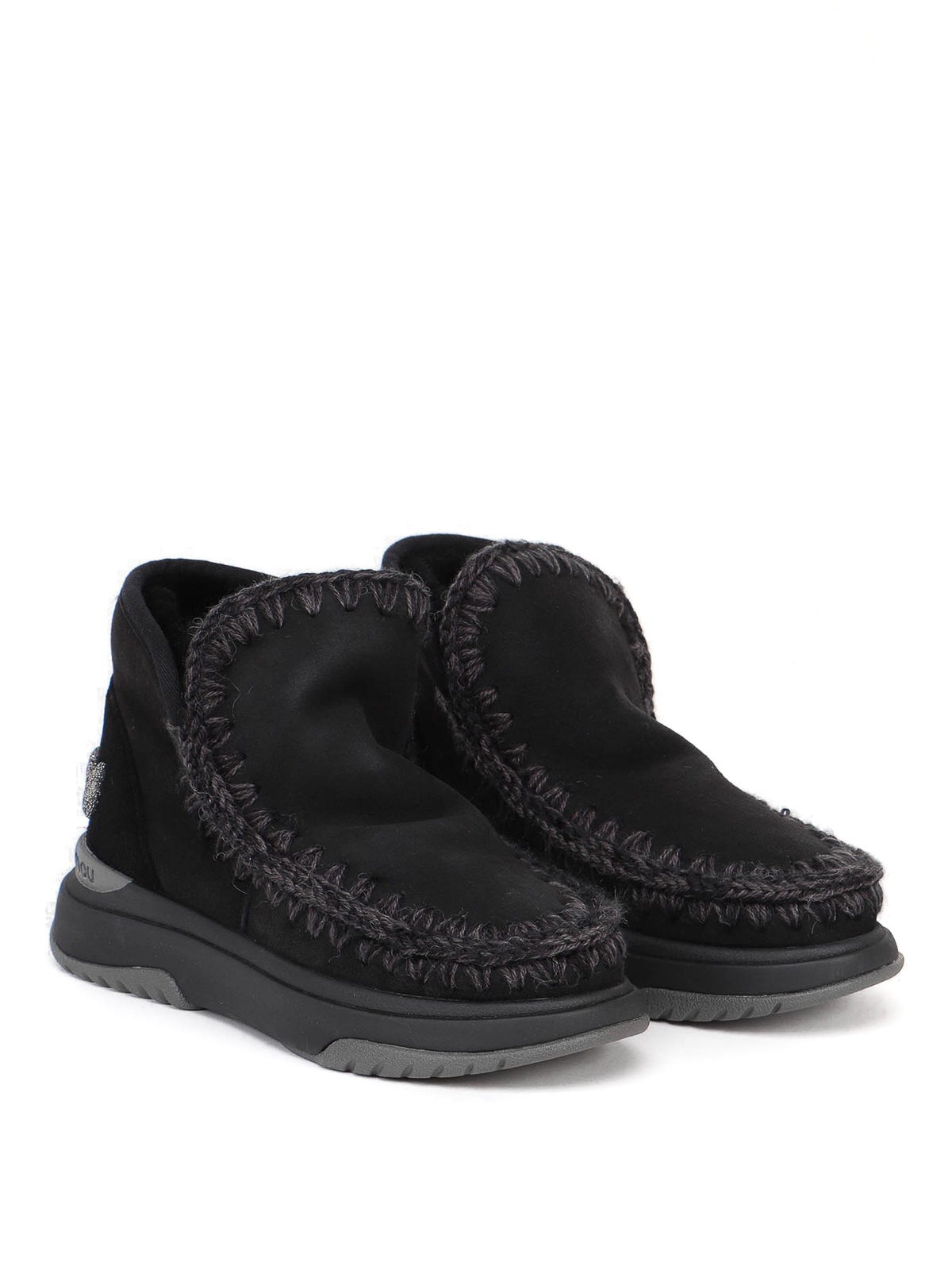 Eskimo Jogger glitter logo sneaker MUFW421001ABKBK (mou / ブーツ ) | mou (ムー)(1)