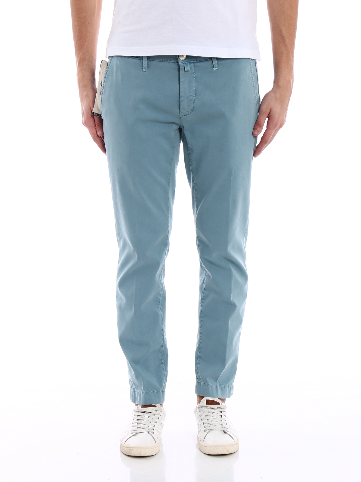 Stretch cotton jacquard trousers PW626COMF00028BR4902812 (JACOB COHEN / パンツ ) | JACOB COHEN (ヤコブ コーエン)(2)