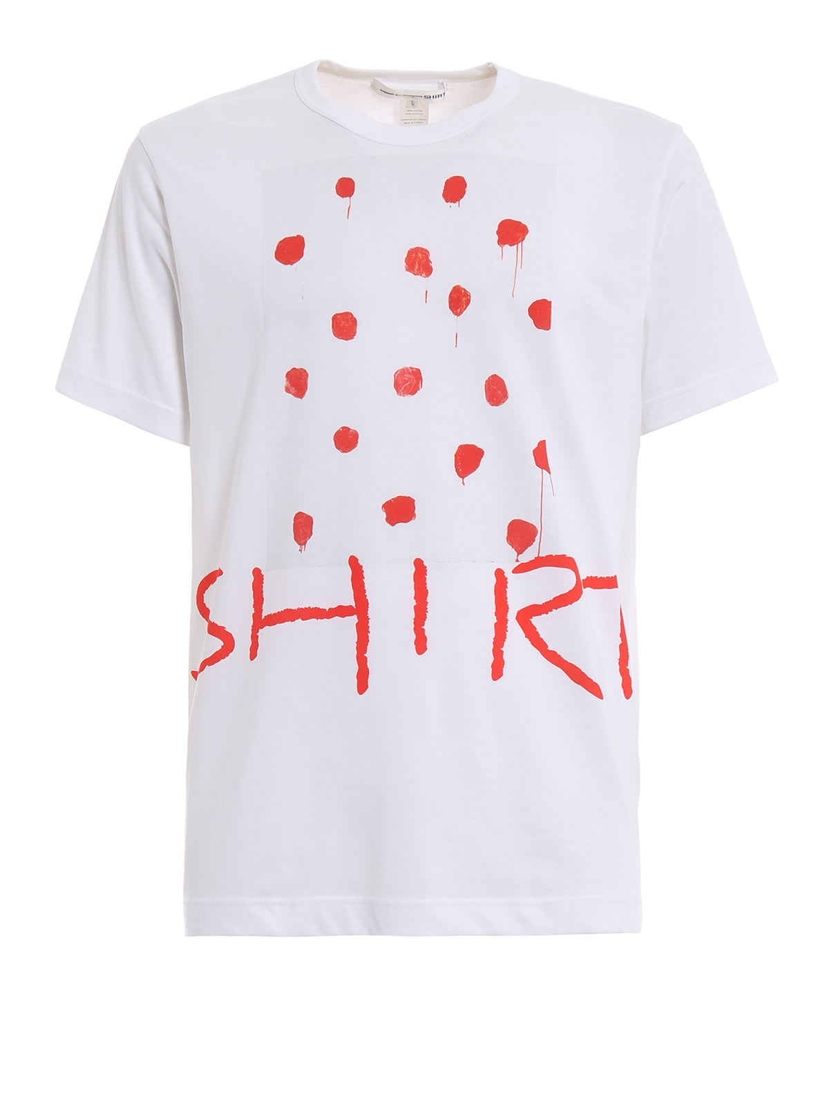 Red Shirt print cotton T-shirt S261141 (Comme Des Garçons SHIRT / Tシャツ・カットソー ) | Comme Des Garçons SHIRT (コムデギャルソン シャツ)