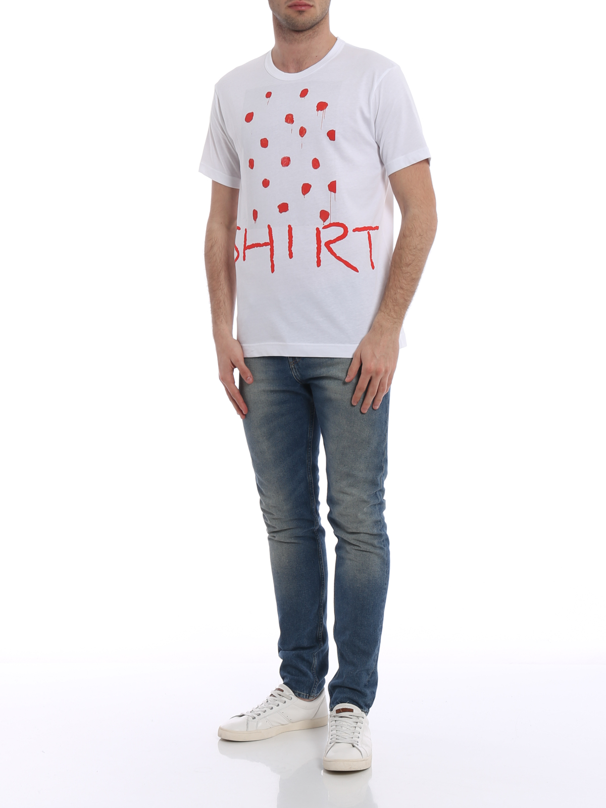 Red Shirt print cotton T-shirt S261141 (Comme Des Garçons SHIRT / Tシャツ・カットソー ) | Comme Des Garçons SHIRT (コムデギャルソン シャツ)(1)