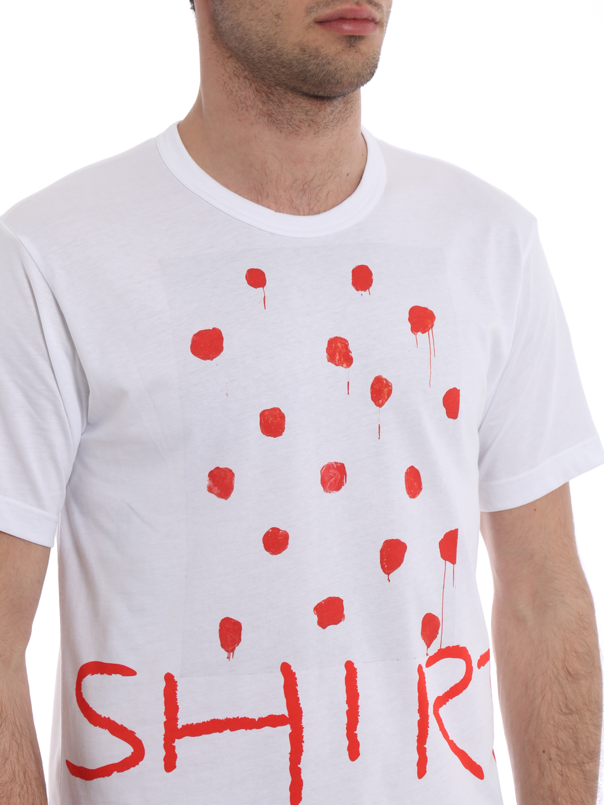 Red Shirt print cotton T-shirt S261141 (Comme Des Garçons SHIRT / Tシャツ・カットソー ) | Comme Des Garçons SHIRT (コムデギャルソン シャツ)(4)