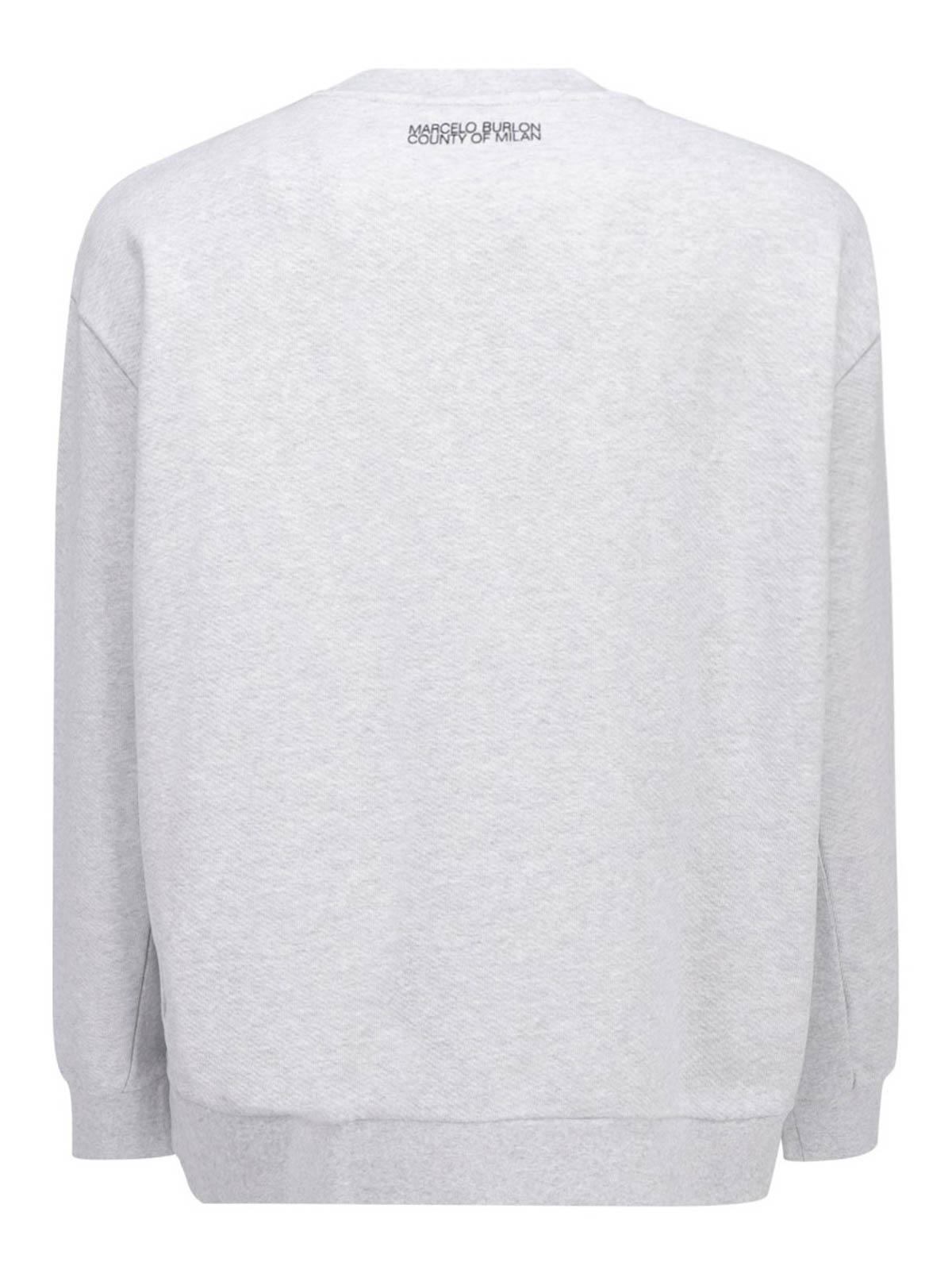 Mélange cotton sweatshirt CMBA049R21FLE0020810 (MARCELO BURLON / スウェット・フーディー ) | MARCELO BURLON (マルセロ・ブロン)(1)