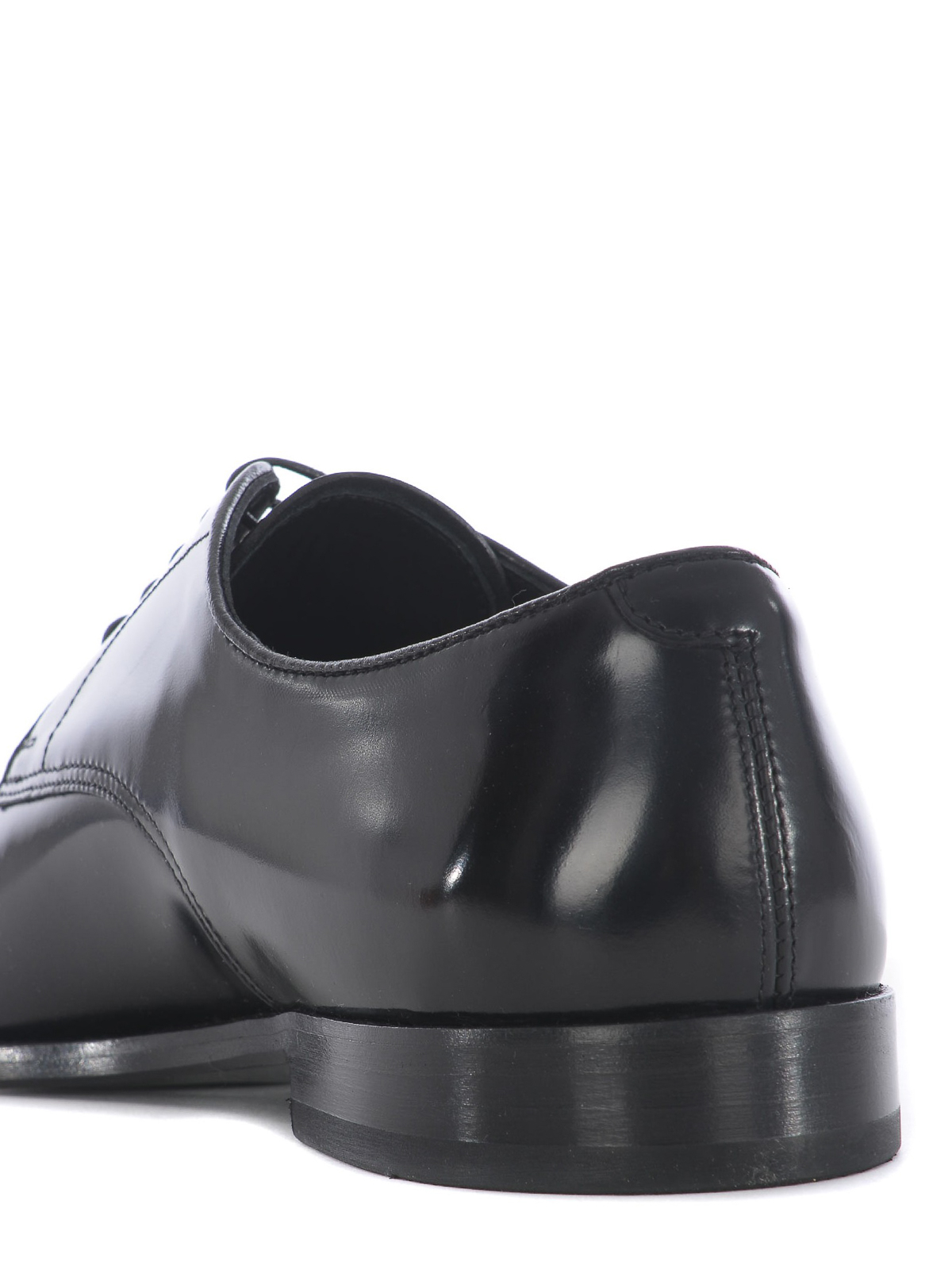 Black brushed leather Derby shoes DU1003YORKUF028NN00 (DOUCAL'S / レースアップ ) | DOUCAL'S (デュカルス)(3)