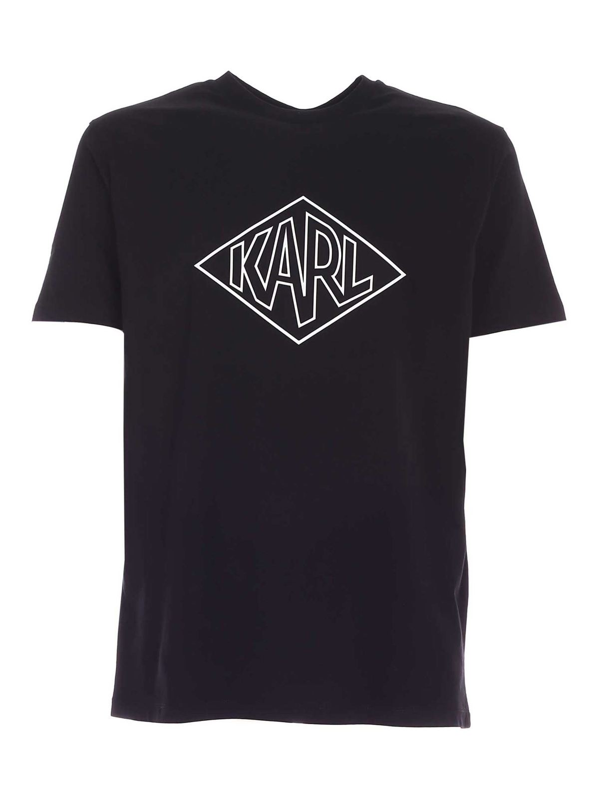 Karl T-shirt in black 755104512224990 (KARL LAGERFELD / Tシャツ・カットソー ) | KARL LAGERFELD (カール・ラガーフェルド)