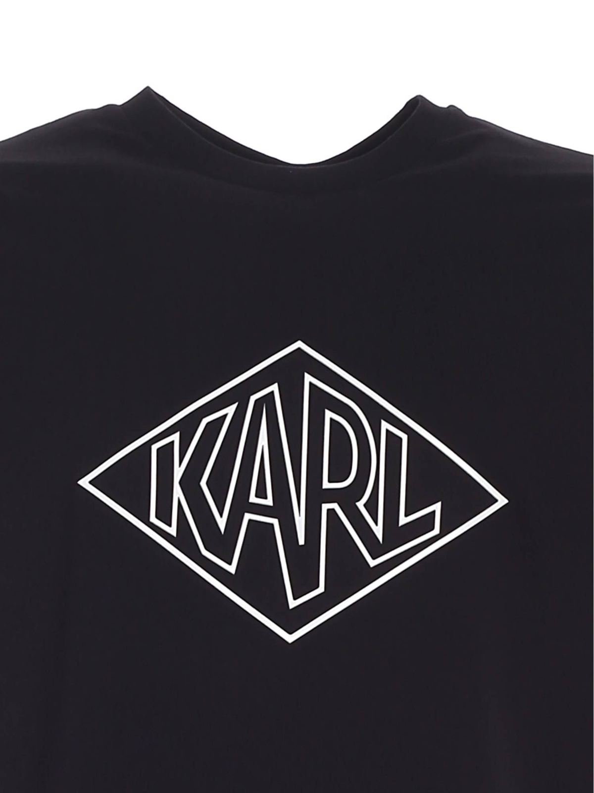 Karl T-shirt in black 755104512224990 (KARL LAGERFELD / Tシャツ・カットソー ) | KARL LAGERFELD (カール・ラガーフェルド)(2)