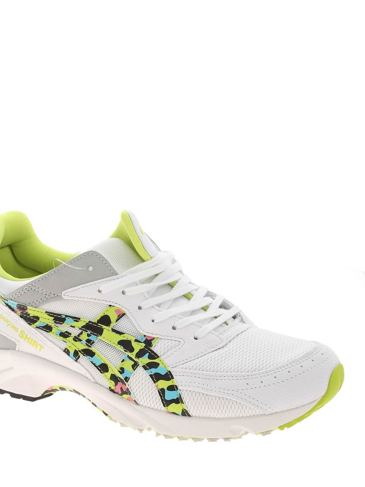 Tarther SC sneakers in white and fluo yellow 1203A190101 (Comme Des Garçons SHIRT / スニーカー ) | Comme Des Garçons SHIRT (コムデギャルソン シャツ)(3)