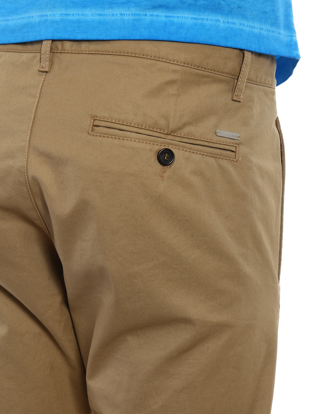 Beige cotton denim chino trousers S71KB0074S41794154 (Dsquared2 / パンツ ) | Dsquared2 (ディースクエアード)(4)