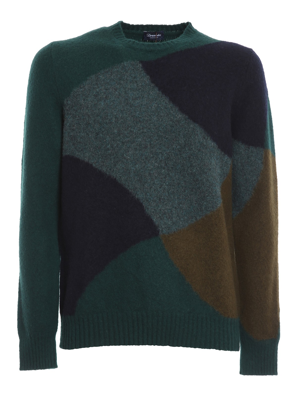 Color block combed wool sweater D8W103BI002 (Drumohr / ニット・セーター・カーディガン ) | Drumohr (ドルモア)