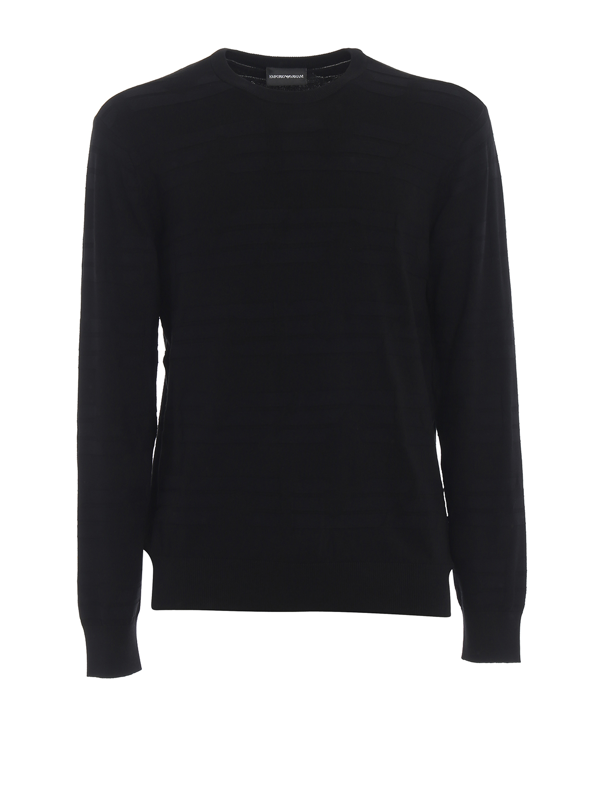 Embossed pattern viscose crewneck 3Z1MYH1MPQZ0999 (EMPORIO ARMANI / ニット・セーター・カーディガン ) | EMPORIO ARMANI (エンポリオ アルマーニ)