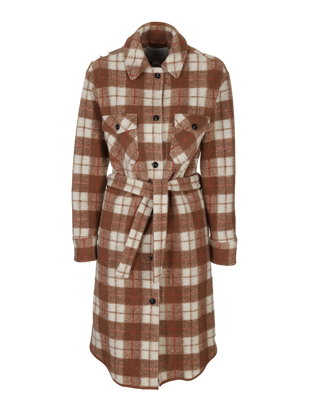 Checked coat CFWWOS0043FRUT27497330 (WOOLRICH / コート・ダウン ) | WOOLRICH (ウールリッチ)