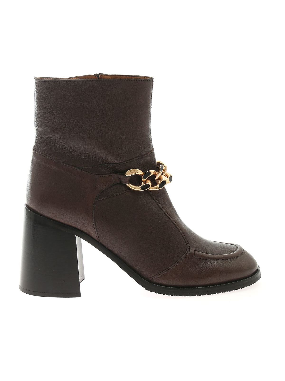 Mahe ankle boots in brown SB37034A535 (See By Chloé / ブーツ ) | See By Chloé (シーバイクロエ)