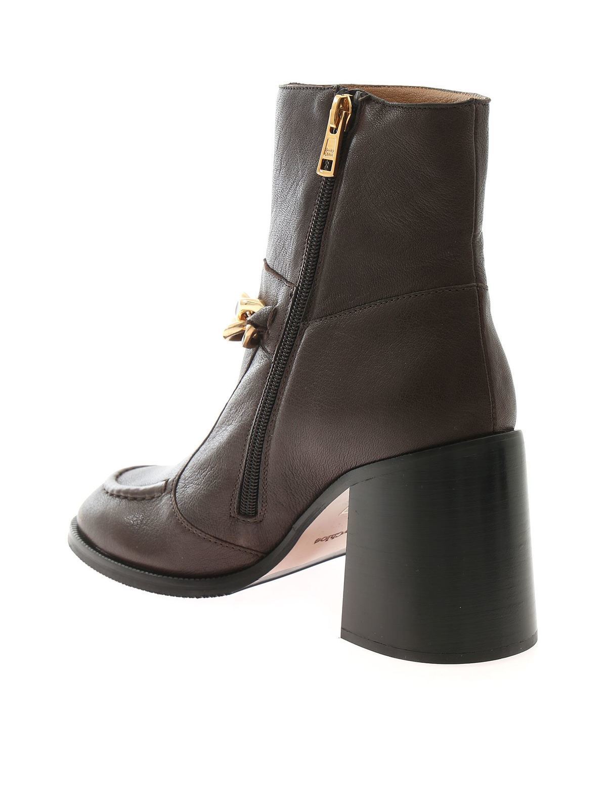 Mahe ankle boots in brown SB37034A535 (See By Chloé / ブーツ ) | See By Chloé (シーバイクロエ)(2)