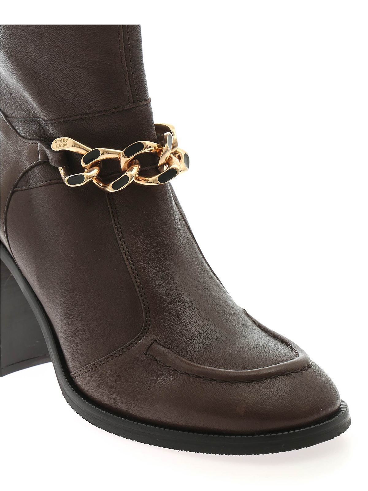Mahe ankle boots in brown SB37034A535 (See By Chloé / ブーツ ) | See By Chloé (シーバイクロエ)(3)