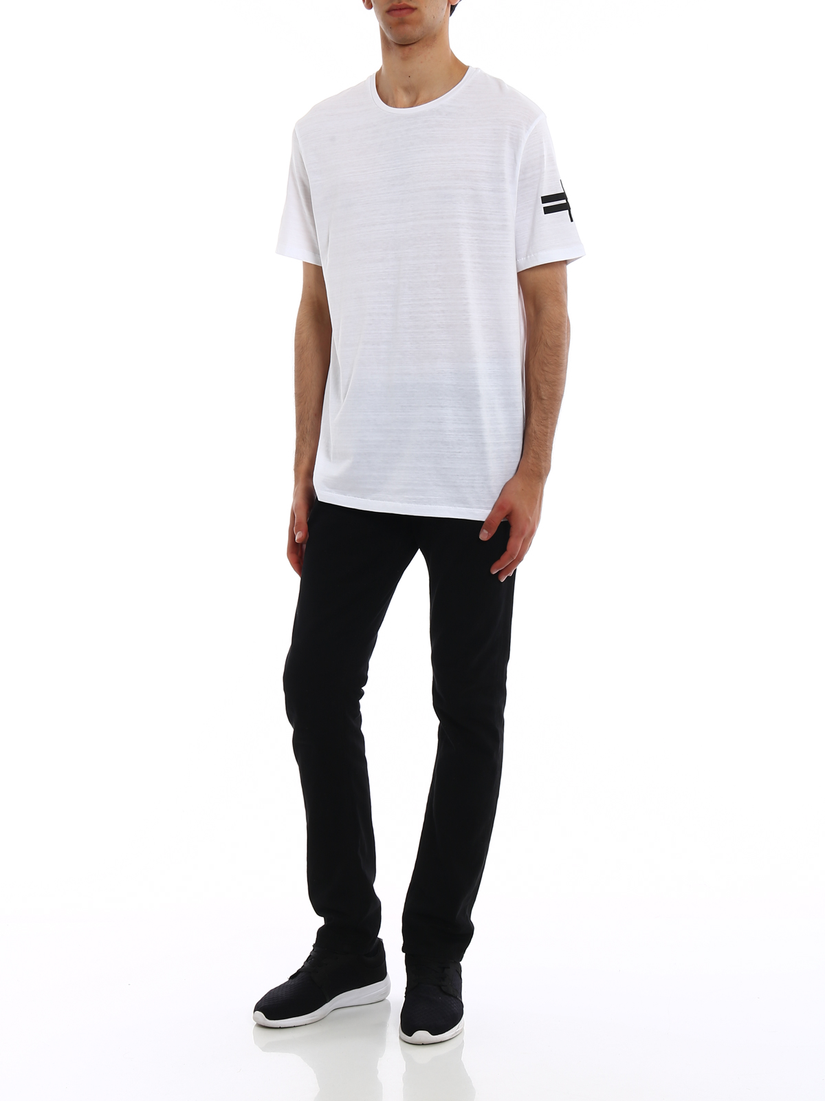 Loose regular cotton T-shirt BJT396AG515526 (NEIL BARRETT / Tシャツ・カットソー ) | NEIL BARRETT (ニールバレット)(1)