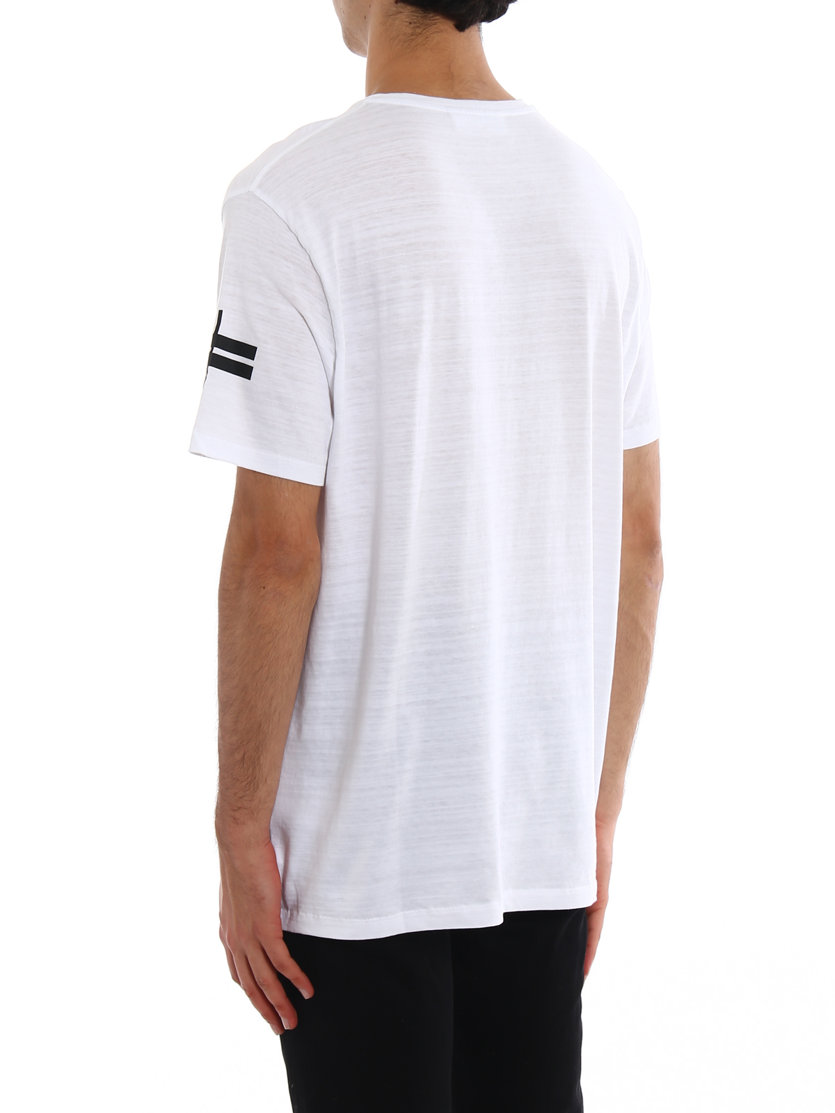 Loose regular cotton T-shirt BJT396AG515526 (NEIL BARRETT / Tシャツ・カットソー ) | NEIL BARRETT (ニールバレット)(3)