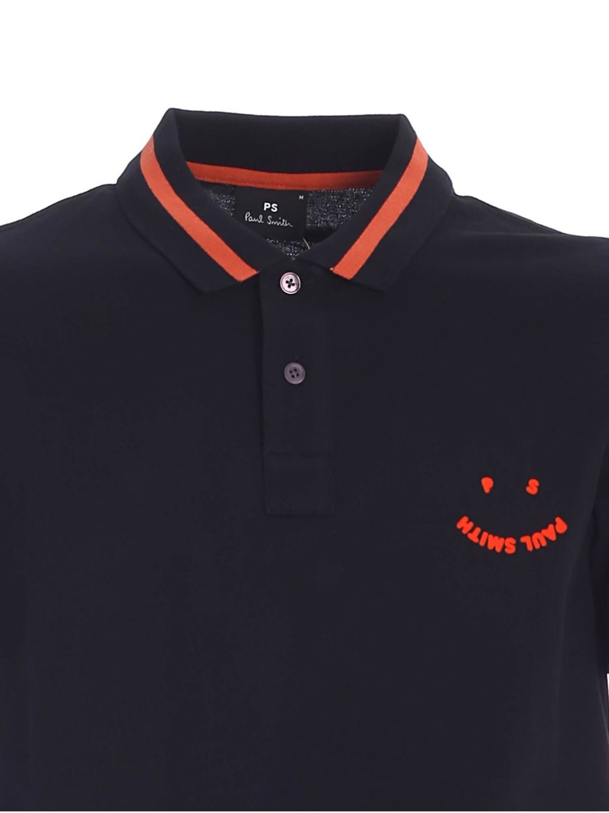 Ps Happy polo shirt in black M2R150LPG2126679 (Paul Smith / ポロシャツ ) | Paul Smith (ポール・スミス)(2)