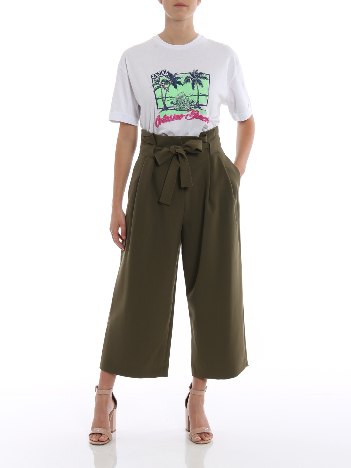 Colosseo Beach white Tee FS7011A3BPF0ZNM (FENDI / Tシャツ・カットソー ) | FENDI (フェンディ)(1)