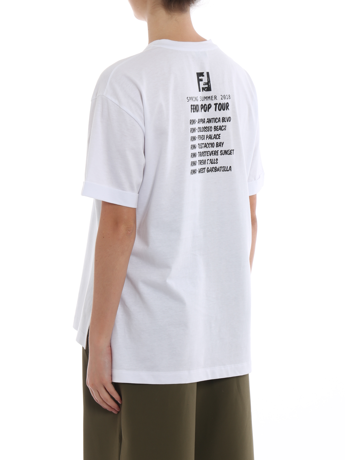 Colosseo Beach white Tee FS7011A3BPF0ZNM (FENDI / Tシャツ・カットソー ) | FENDI (フェンディ)(3)