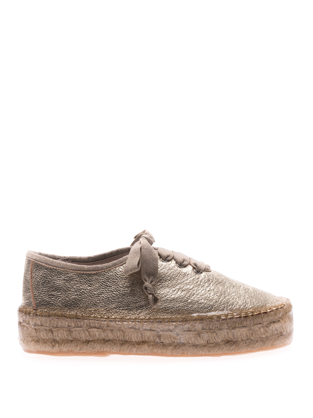Lace-up gold leather espadrilles M4701B (PREMIATA / レースアップ ) | PREMIATA (プレミアータ)