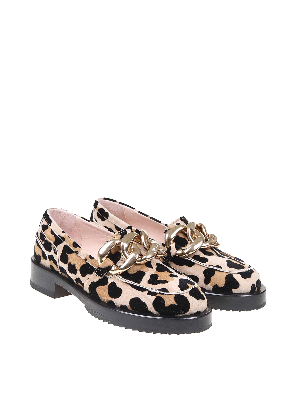 Leopard patterned suede loafers 21ISP02260226X001 (N°21 / ローファー ) | N°21 (ヌメロ ヴェントゥーノ)(1)